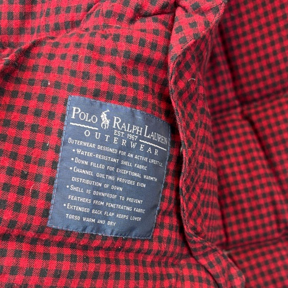 Polo Ralph Lauren down filled Red Quilted Vest - Picture 7 of 9